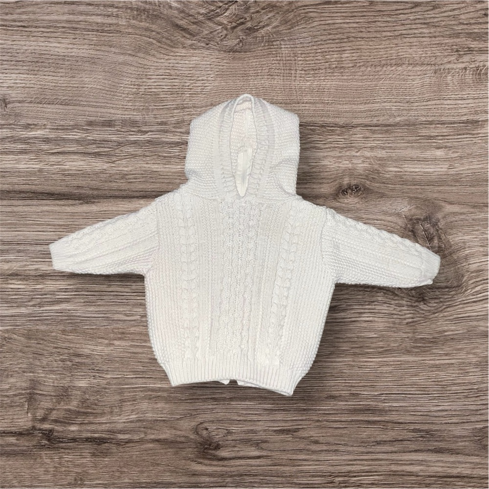 Vintage Gloucester Knitting Baby Cable Knit Hooded Sweater